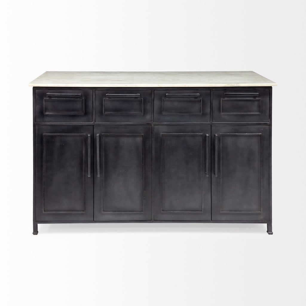 Mercana Fieri 58" x 32" x 36.5" Kitchen Island