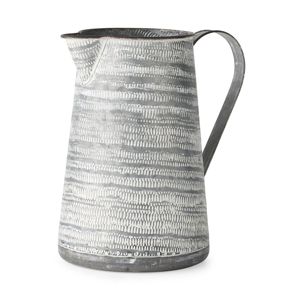 Mercana Serena 10" x 7.1" x 10.6" Metal Jug Vase