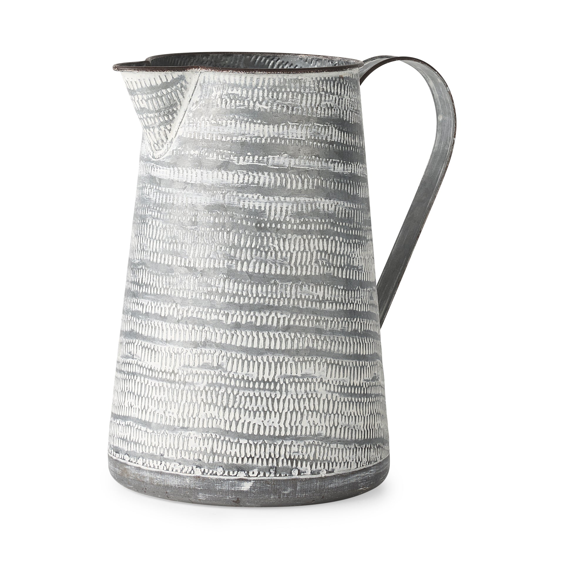 Mercana Serena 10" x 7.1" x 10.6" Metal Jug Vase