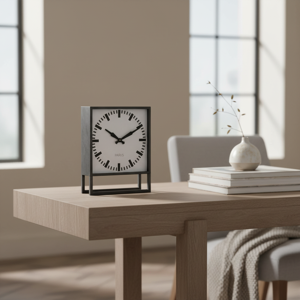 Mercana Felix 14.4" x 5.1" x 18.1" Table Clock