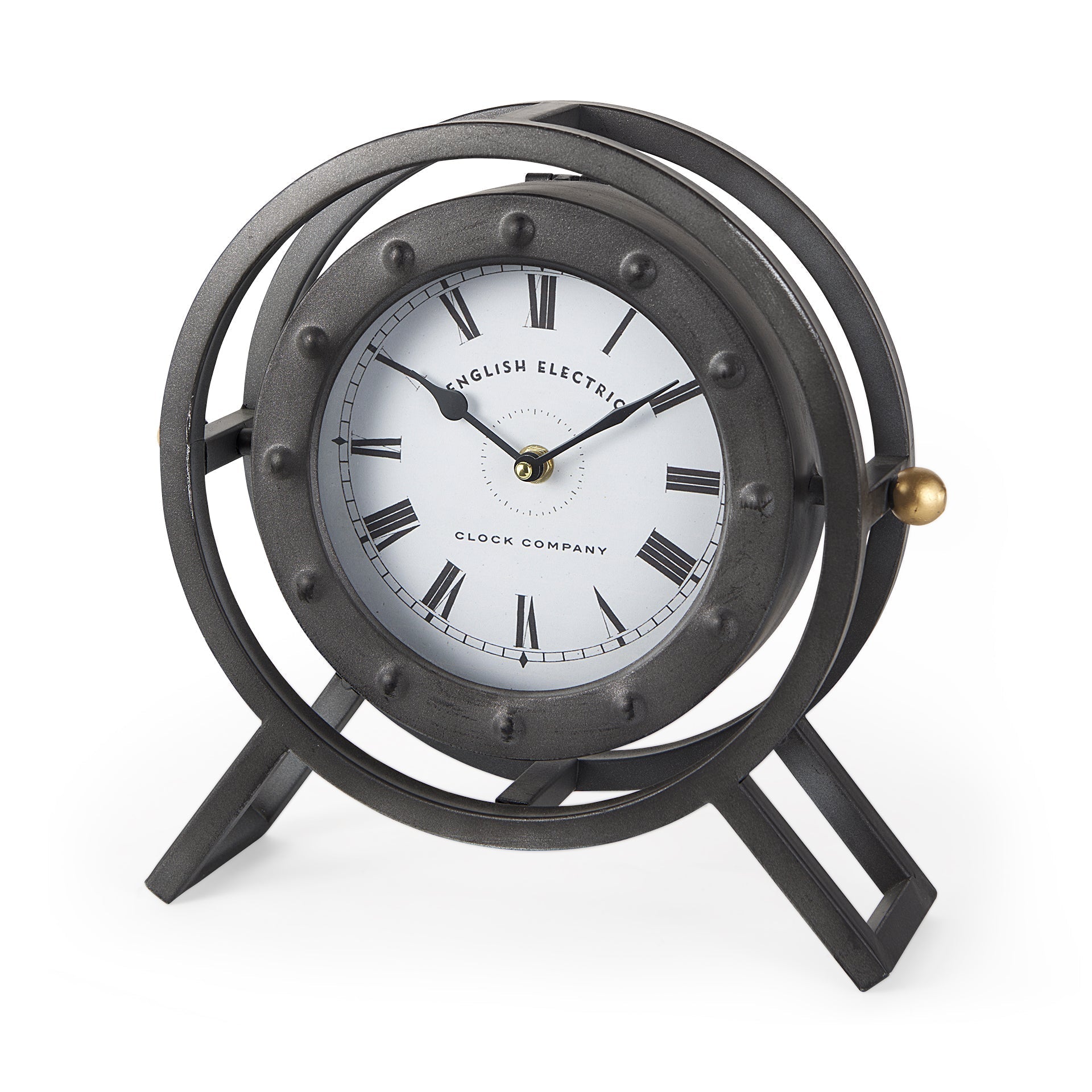 Mercana Gaston 11.8" x 3.1" x 11.4" Table Clock