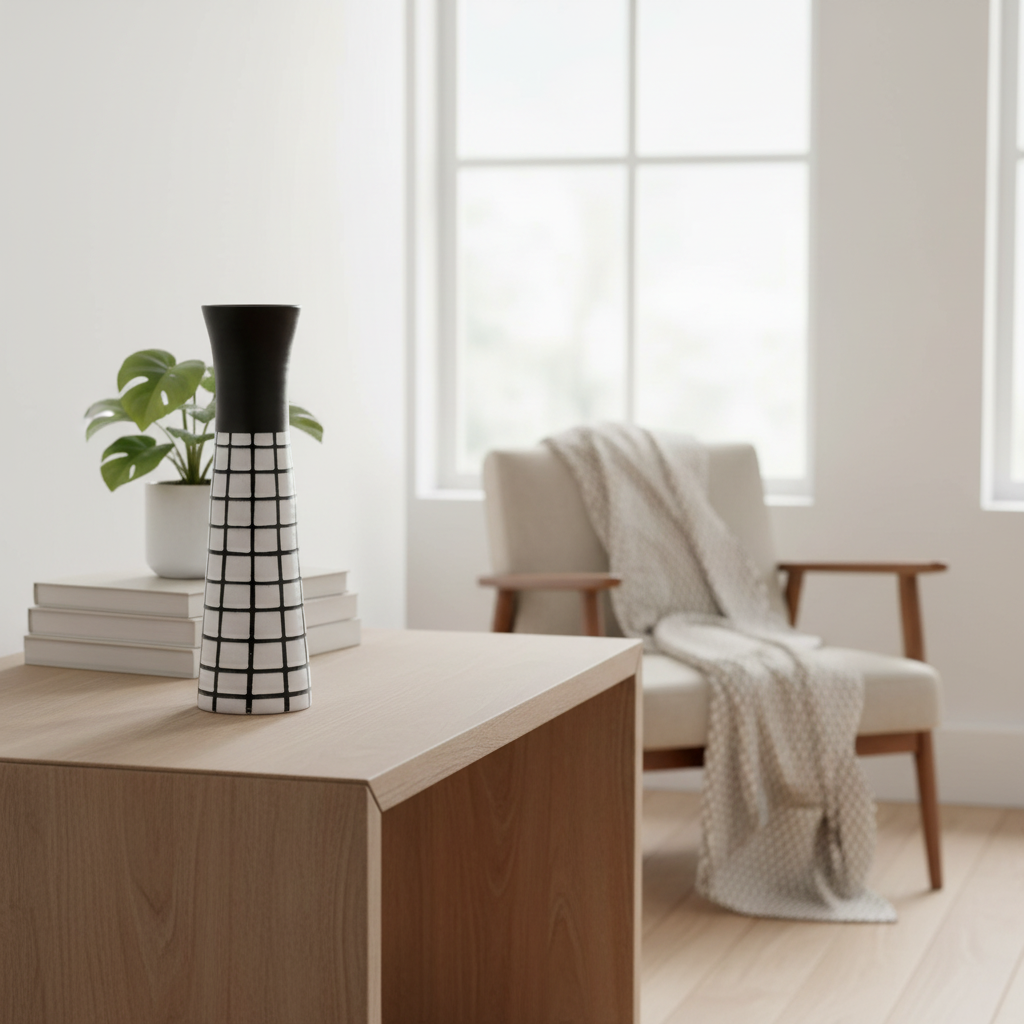 Mercana Luanda 5.9" x 5.9" x 17.3" Ceramic Vase