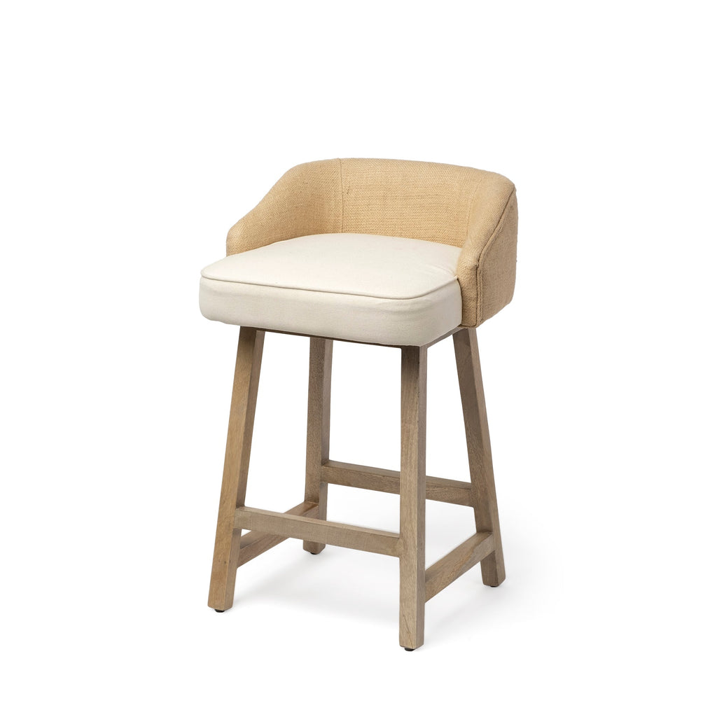 Mercana Monmouth 19.5" x 20" x 30.3" Fabric Stool