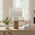 Mercana Woodrow 13" x 13" x 22.3" Table Lamp