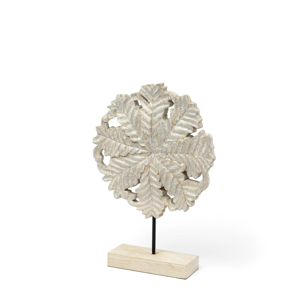 Mercana Kamara 12.6" x 3.5" x 17.3" Solid Wood Decorative Object