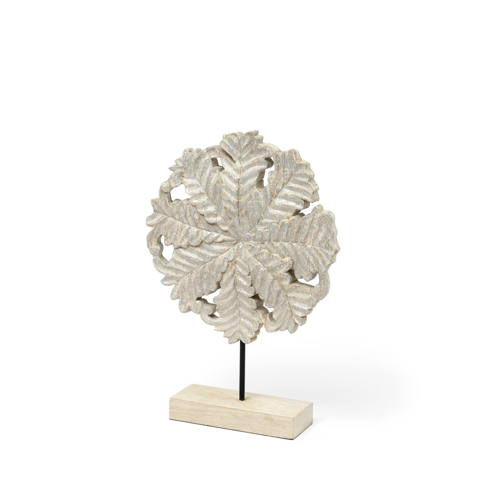 Mercana Kamara 12.6" x 3.5" x 17.3" Solid Wood Decorative Object