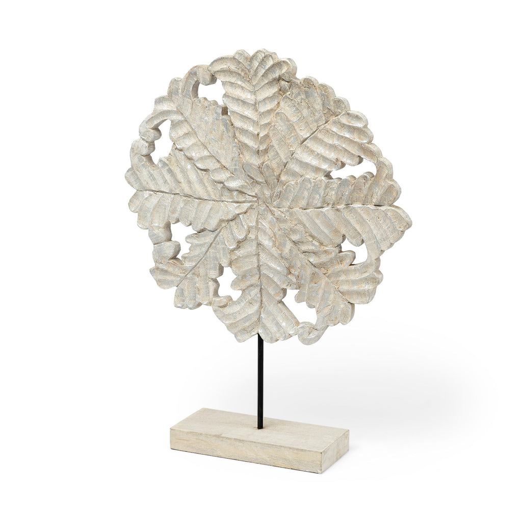 Mercana Kamara 16" x 4" x 22.2" Solid Wood Decorative Object