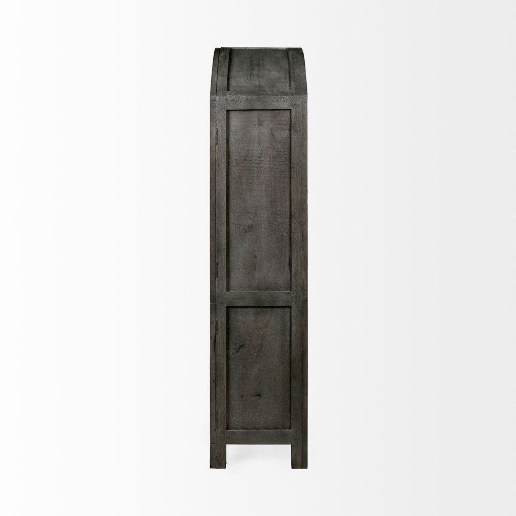 Mercana Barrett 48.5" x 17.3" x 73" Solid Wood Display Cabinet