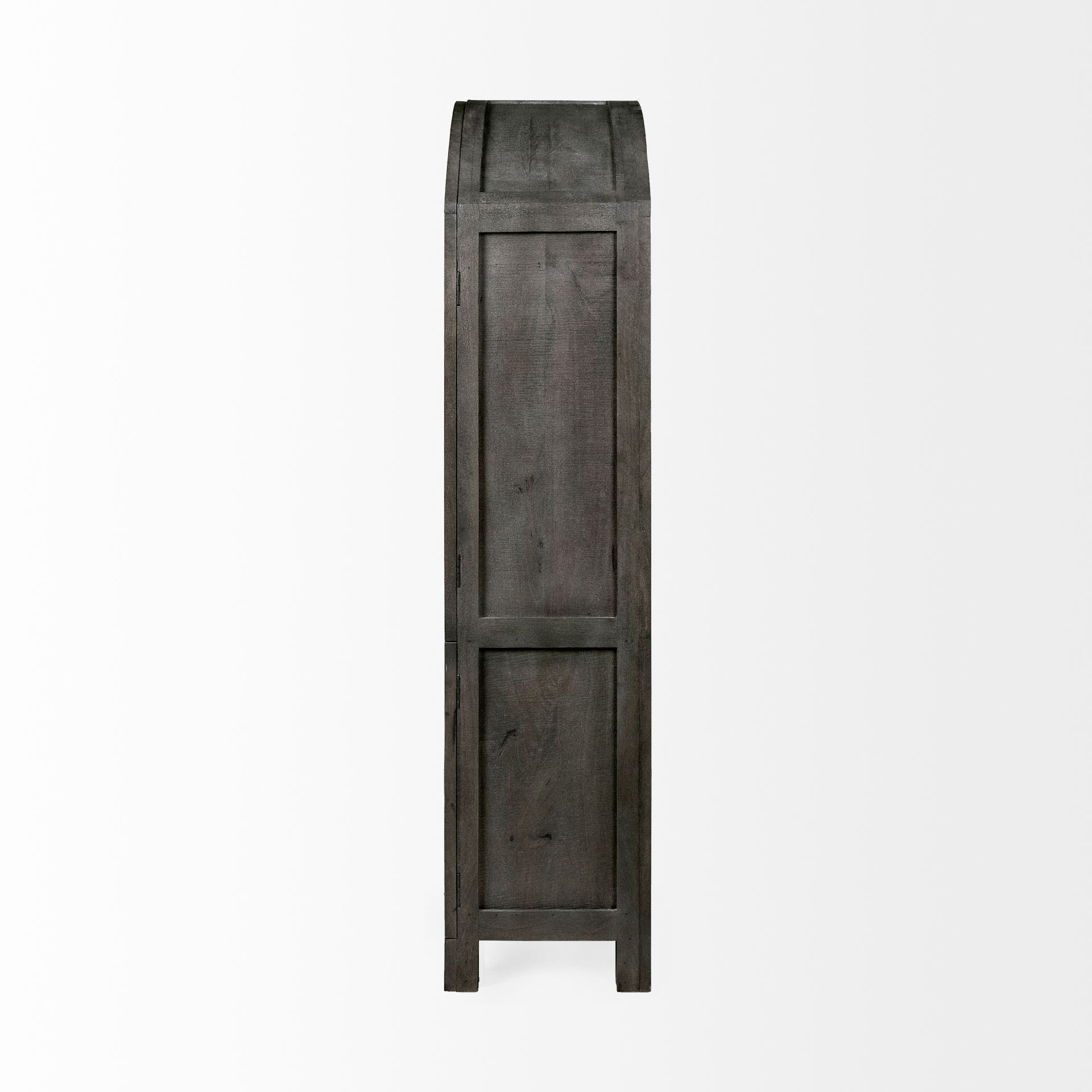 Mercana Barrett 48.5" x 17.3" x 73" Solid Wood Display Cabinet