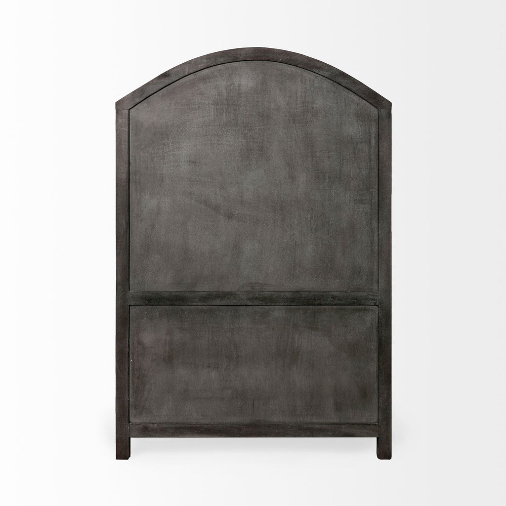Mercana Barrett 48.5" x 17.3" x 73" Solid Wood Display Cabinet