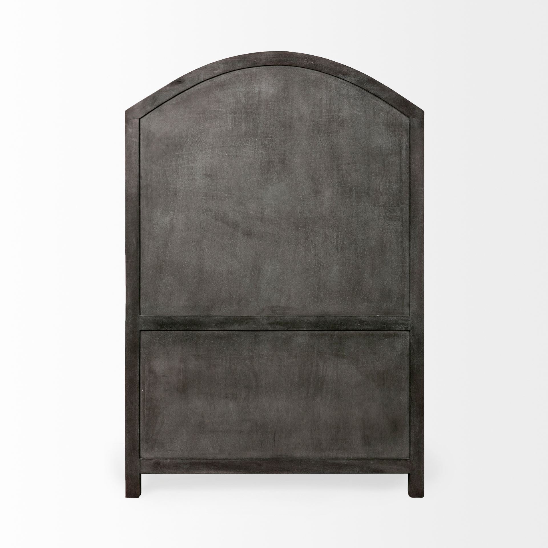 Mercana Barrett 48.5" x 17.3" x 73" Solid Wood Display Cabinet