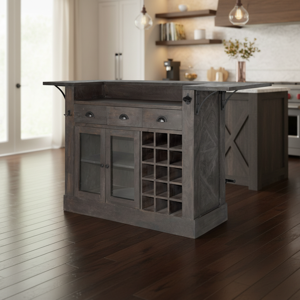 Mercana Cheers 67.8" x 29" x 42.5" Kitchen Island