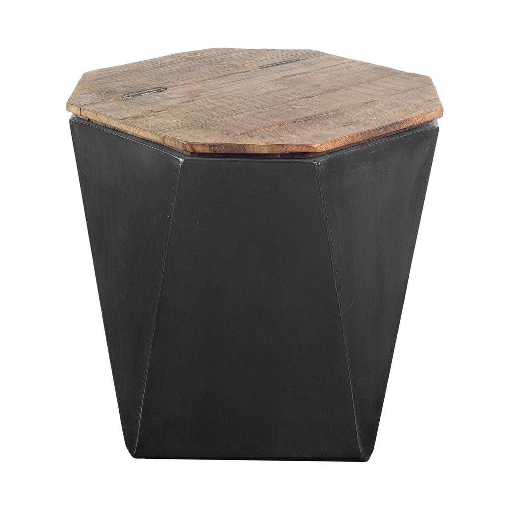 Mercana Esagono 19" x 19" x 21" Metal Side Table