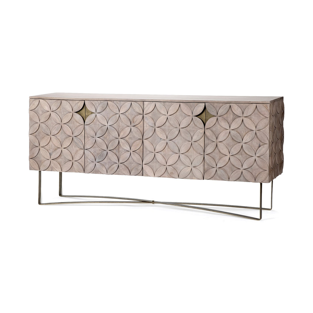 Mercana Excelsior 72.5" x 18.3" x 32.5" Solid Wood Sideboard