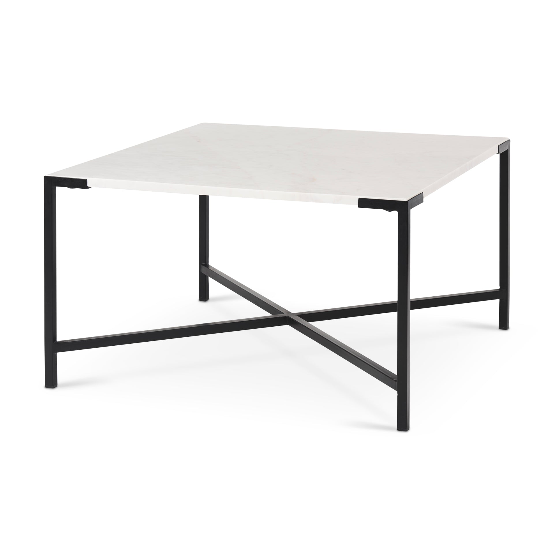 Mercana Lucas 30" x 30" x 17" Metal Coffee Table