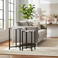 Mercana Lucas 15" x 15" x 24" Metal Side Table
