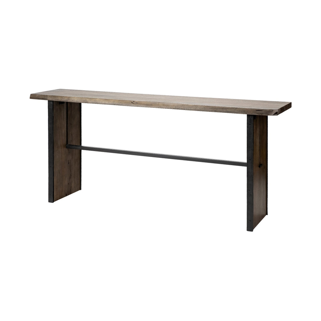 Mercana Ledger 70" x 17" x 30" Solid Wood Console Table