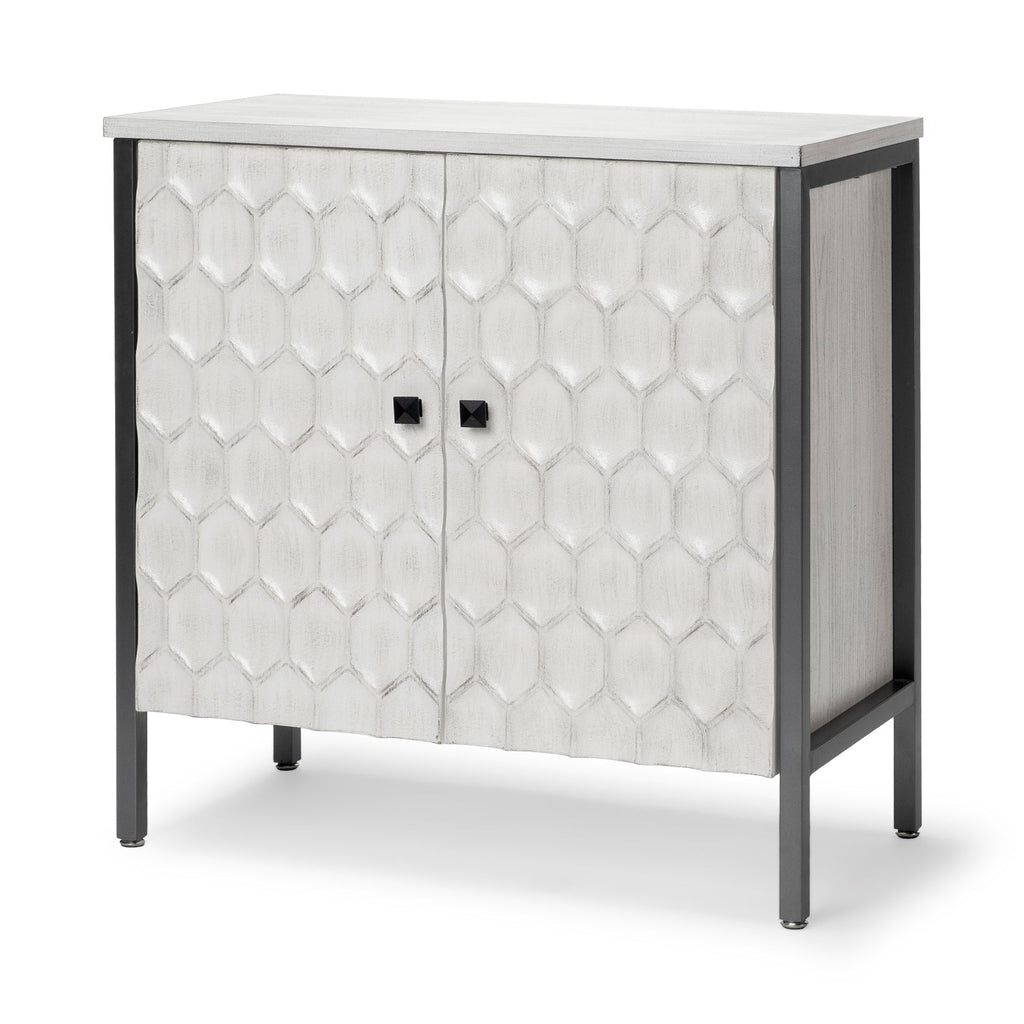 Mercana Savannah 31.5" x 15.7" x 31.5" Iron Accent Cabinet