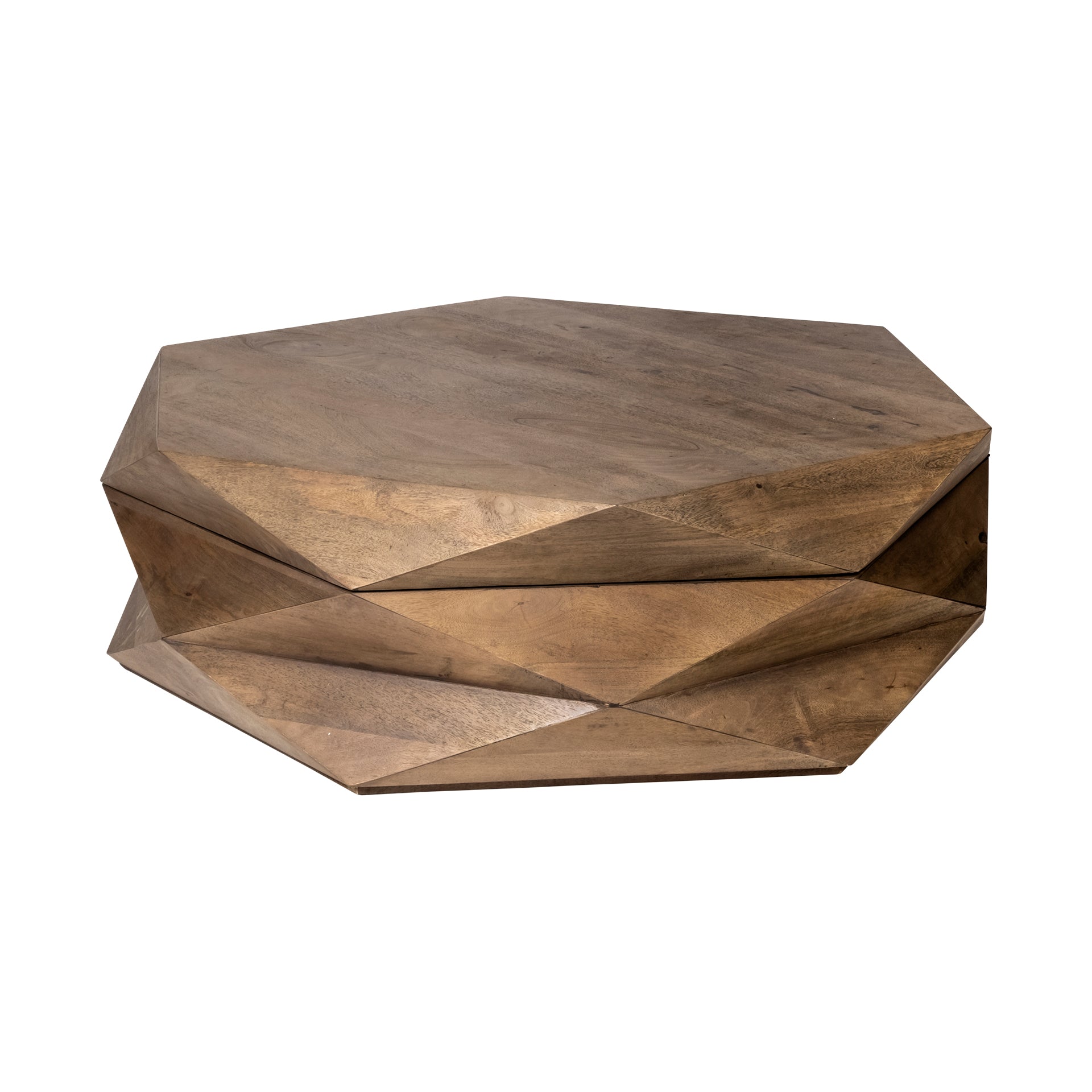 Mercana Arreto 48" x 48" x 15" Solid Wood Coffee Table