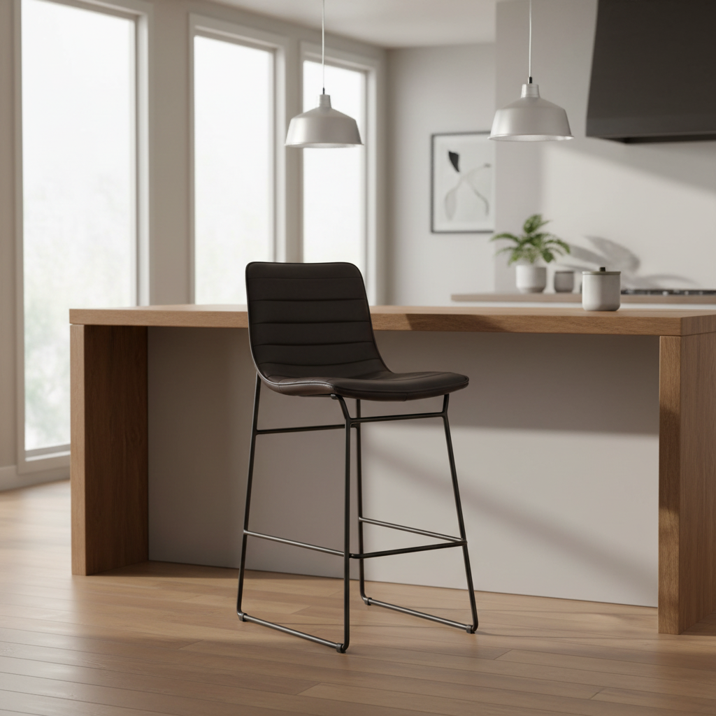 Mercana Meritt 17.7" x 21.7" x 37.8" Metal Stool