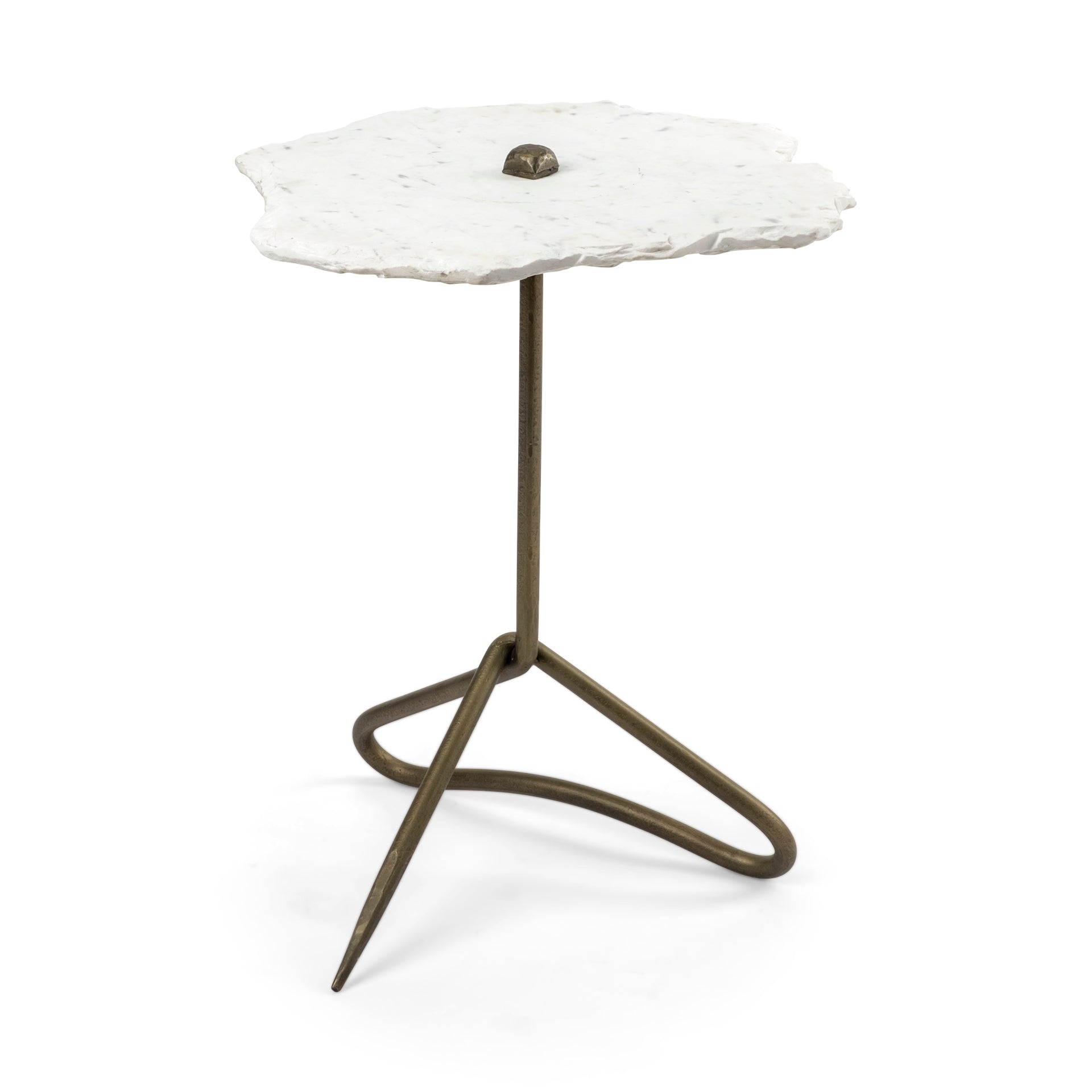 Mercana Pinera 19" x 19" x 23" Metal Side Table