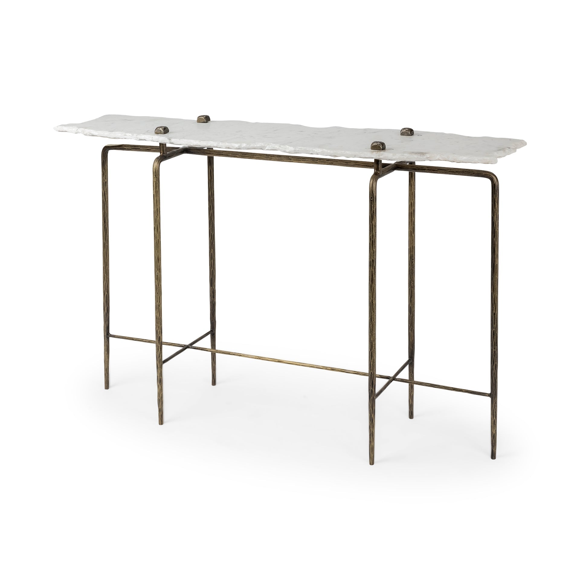 Mercana Pinera 50" x 16" x 33" Iron Console Table