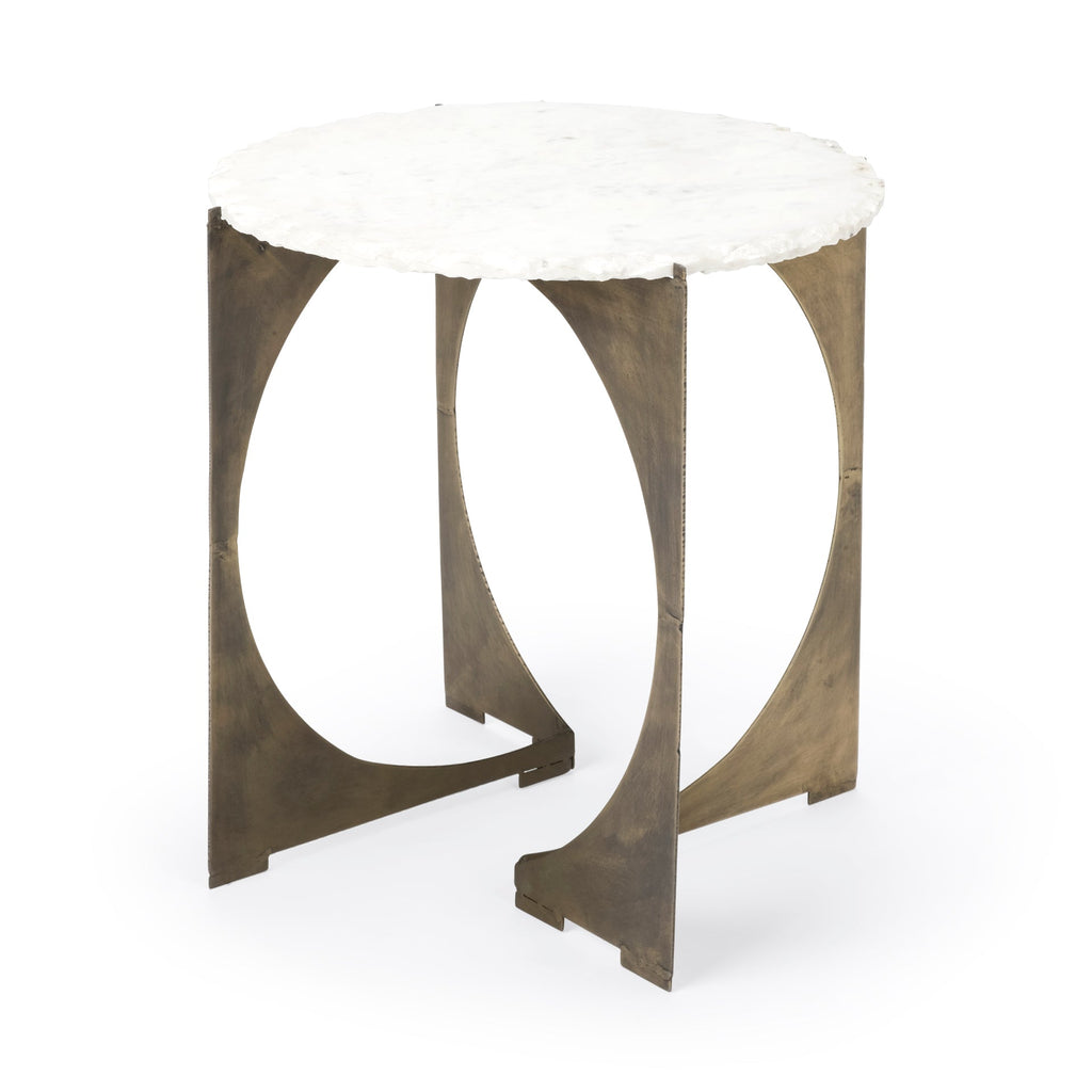 Mercana Reinhold 20" x 20" x 21" Metal Side Table