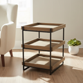 Mercana Trey 20" x 20" x 26" Solid Wood Side Table
