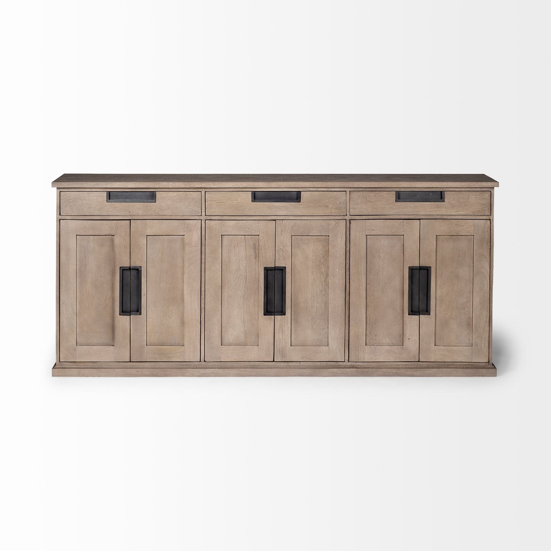 Mercana Braxton 81.5" x 18.5" x 36" Solid Wood Sideboard
