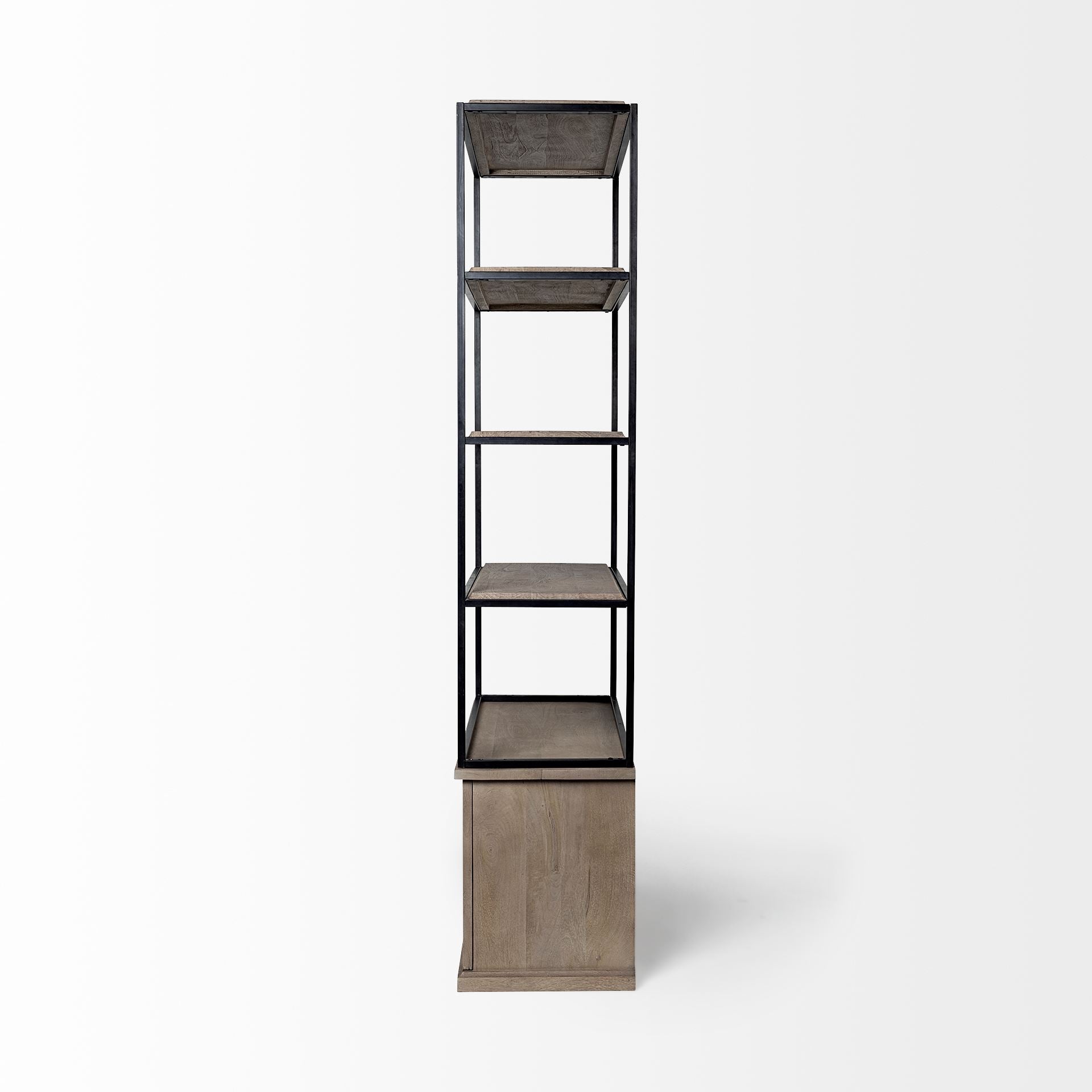 Mercana Braxton 41.5" x 18.5" x 90" Solid Wood Wall Shelf
