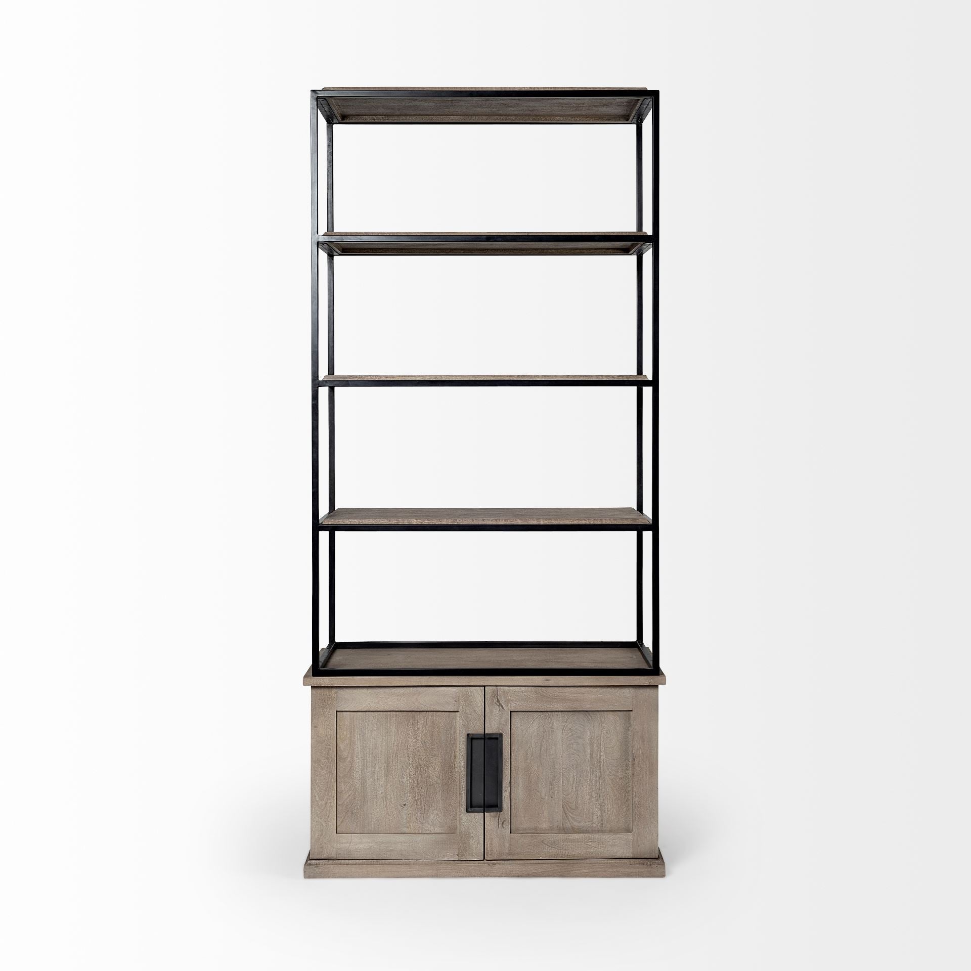 Mercana Braxton 41.5" x 18.5" x 90" Solid Wood Wall Shelf