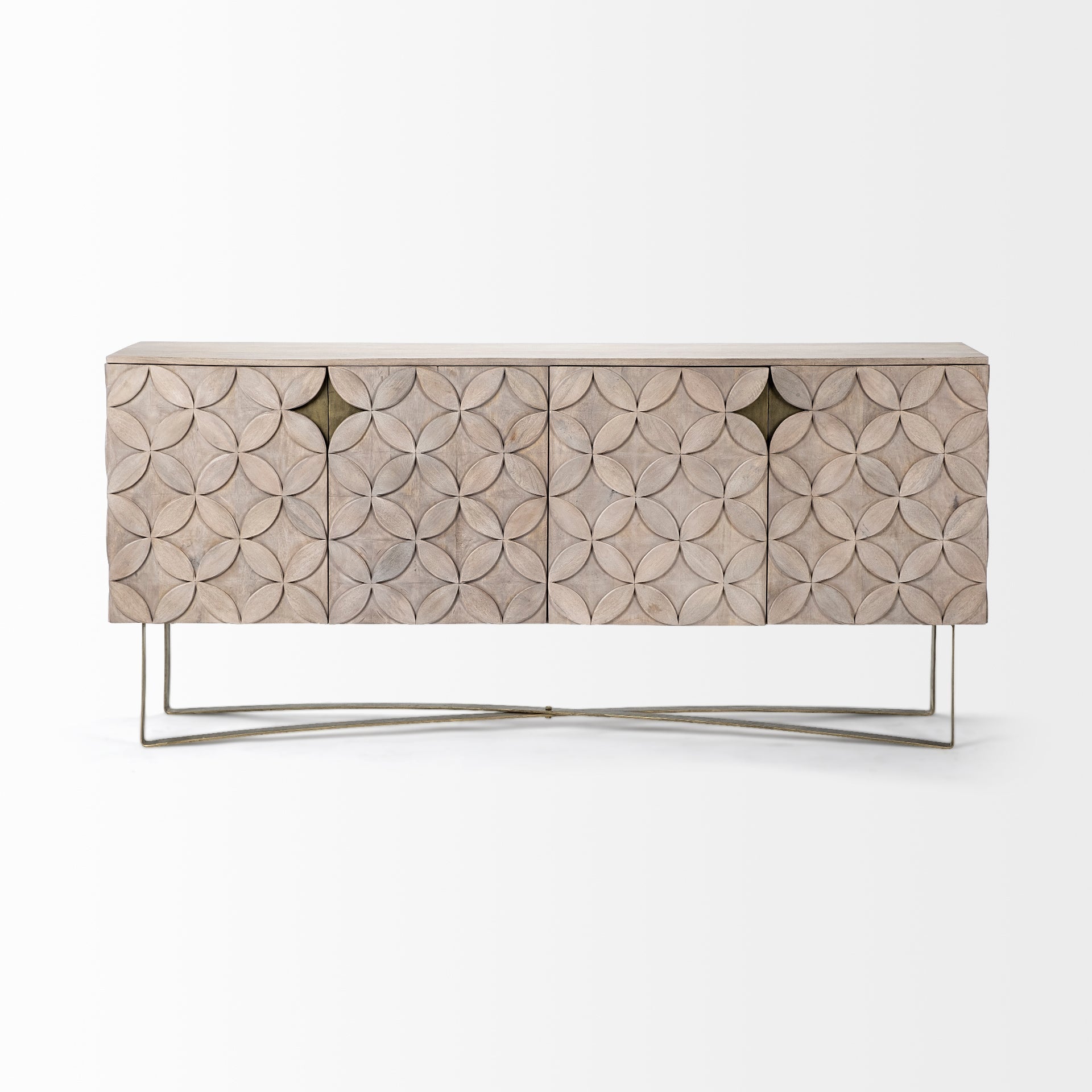 Mercana Excelsior 72.5" x 18.3" x 32.5" Solid Wood Sideboard