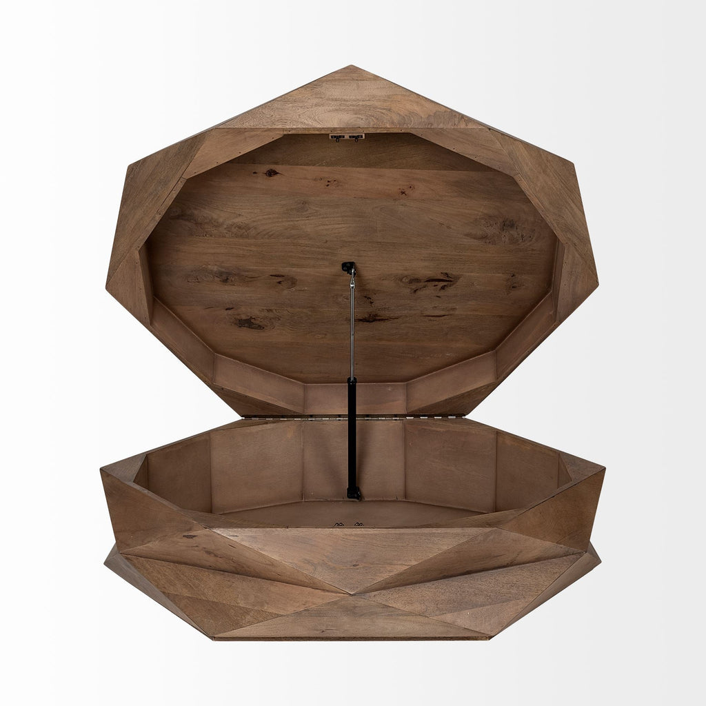 Mercana Arreto 48" x 48" x 15" Solid Wood Coffee Table