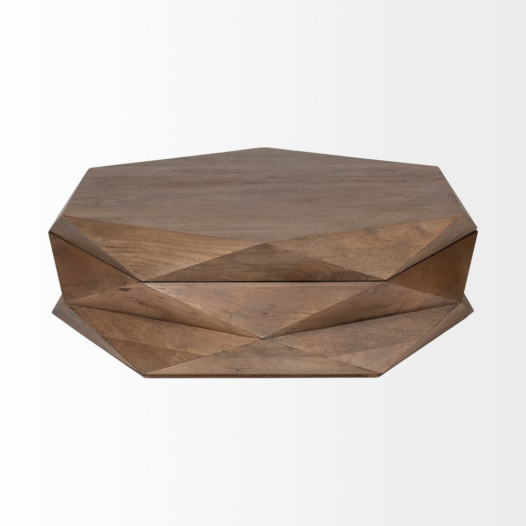 Mercana Arreto 48" x 48" x 15" Solid Wood Coffee Table