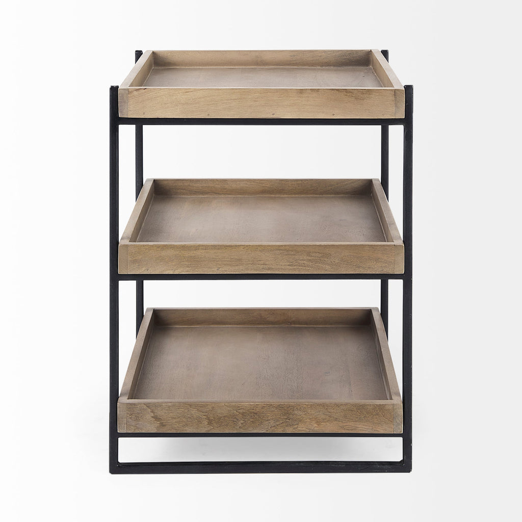 Mercana Trey 20" x 20" x 26" Solid Wood Side Table