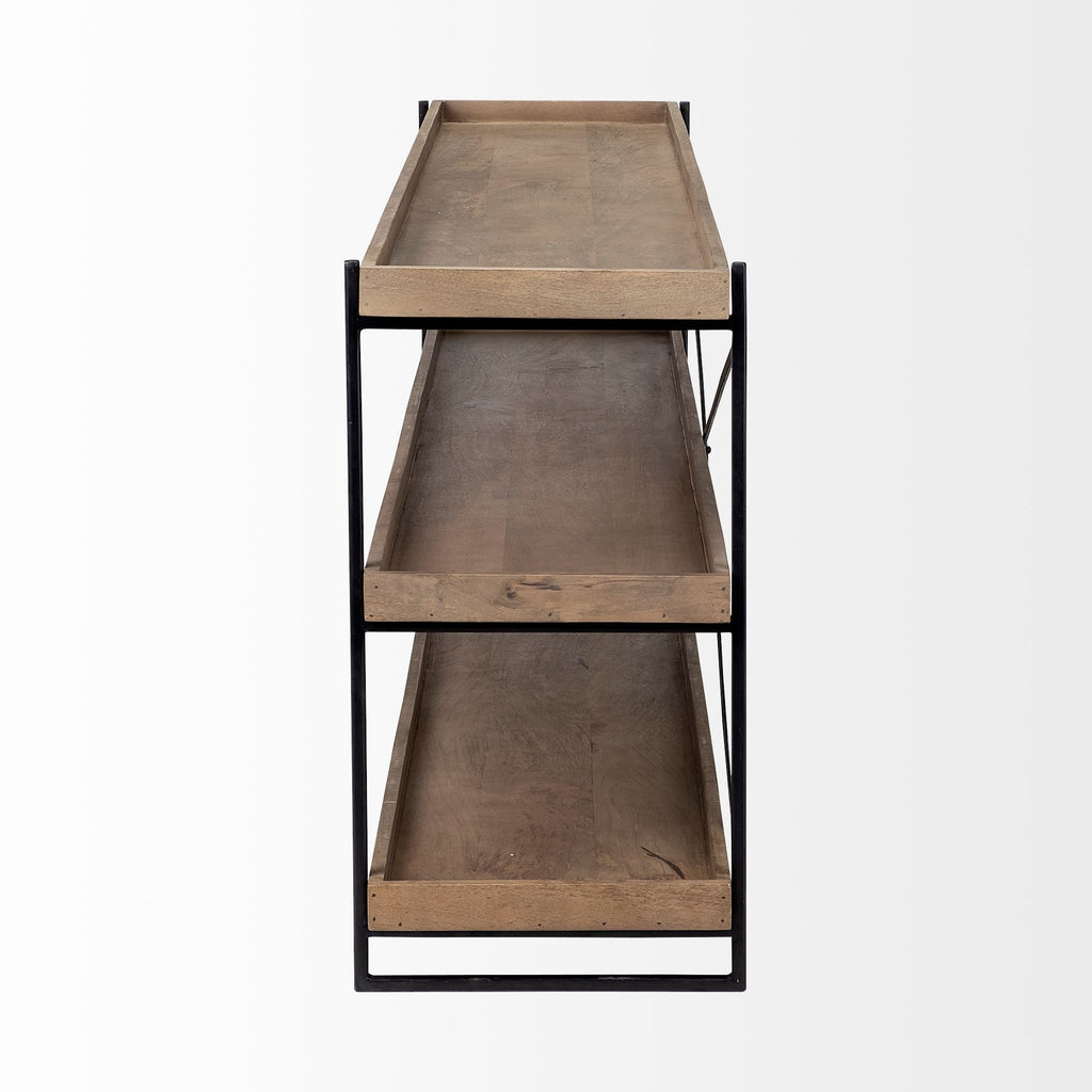 Mercana Trey 80" x 16" x 30" Solid Wood Console Table