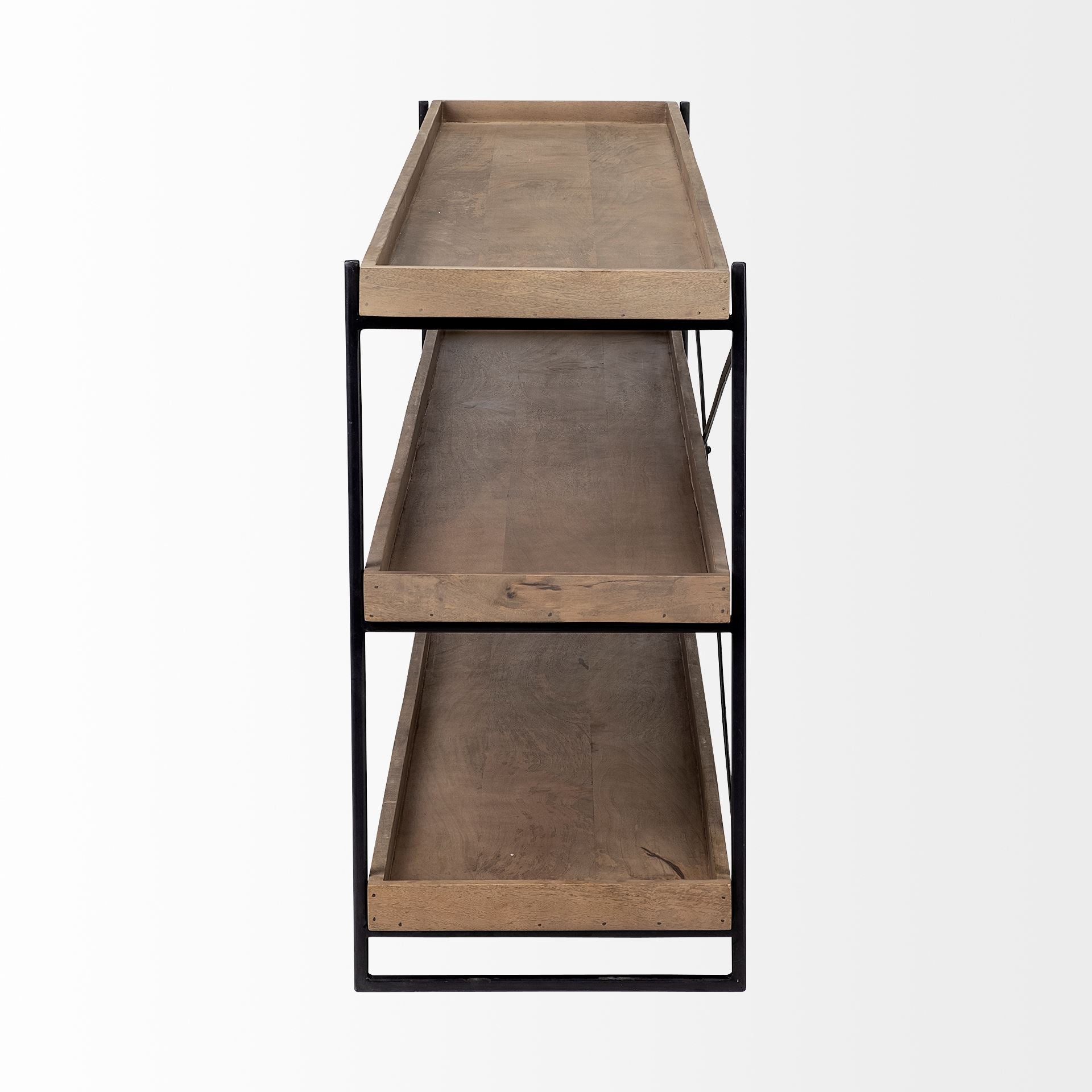 Mercana Trey 80" x 16" x 30" Solid Wood Console Table