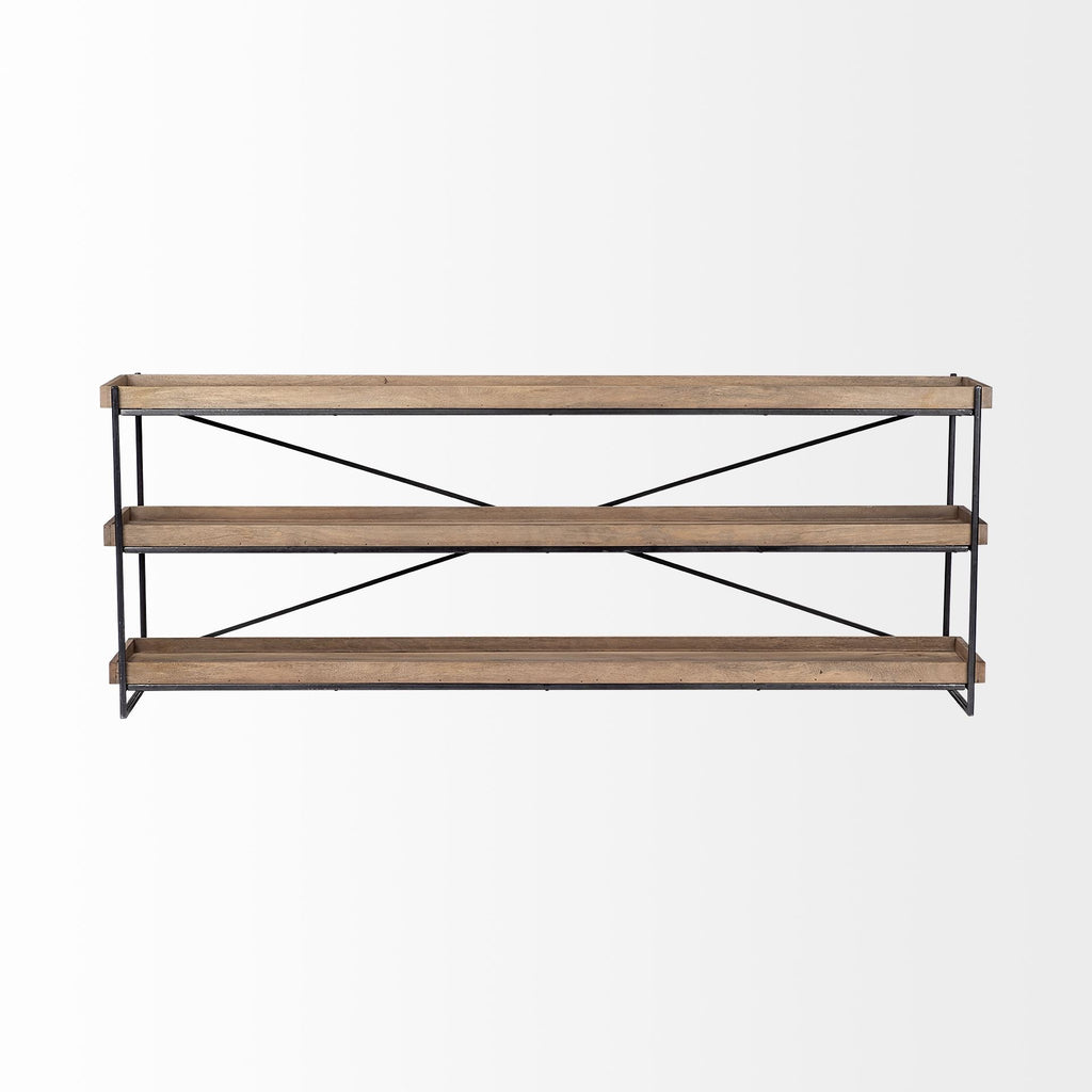 Mercana Trey 80" x 16" x 30" Solid Wood Console Table
