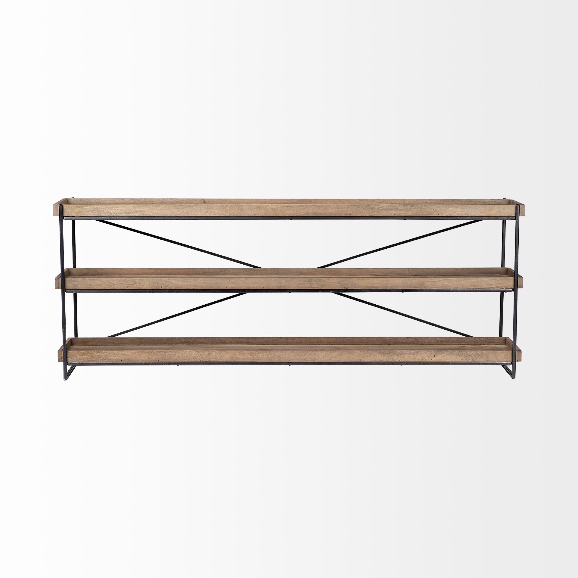 Mercana Trey 80" x 16" x 30" Solid Wood Console Table