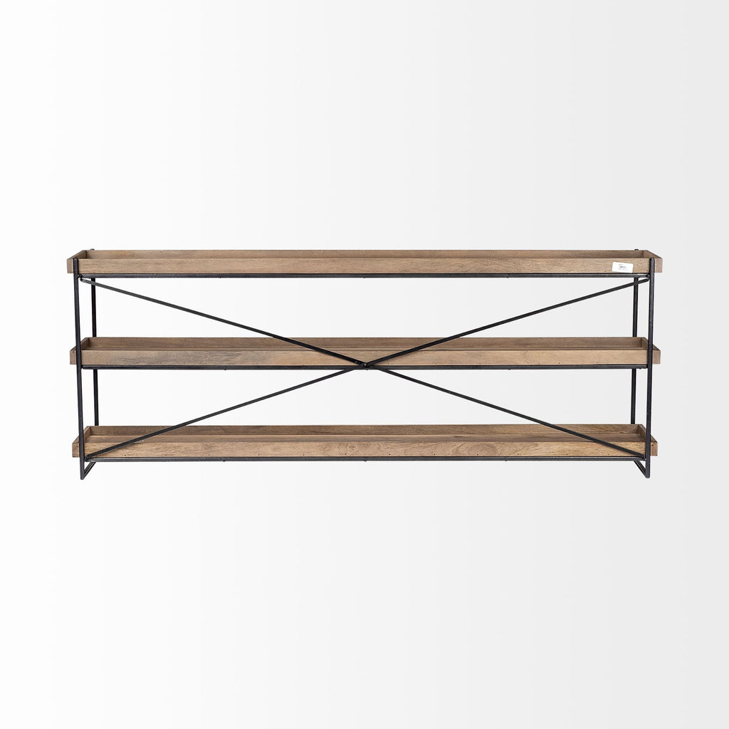 Mercana Trey 80" x 16" x 30" Solid Wood Console Table