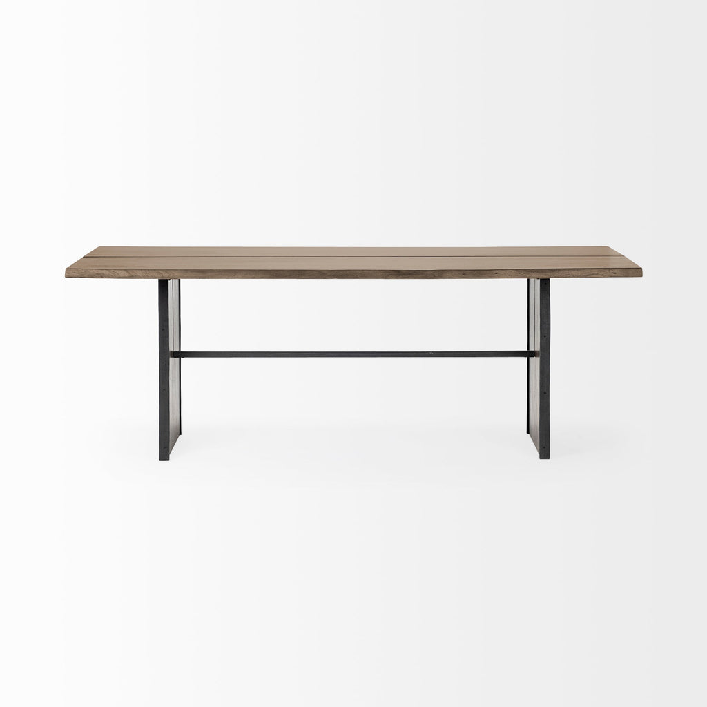 Mercana Ledger 84" x 38" x 30" Solid Wood Dining Table