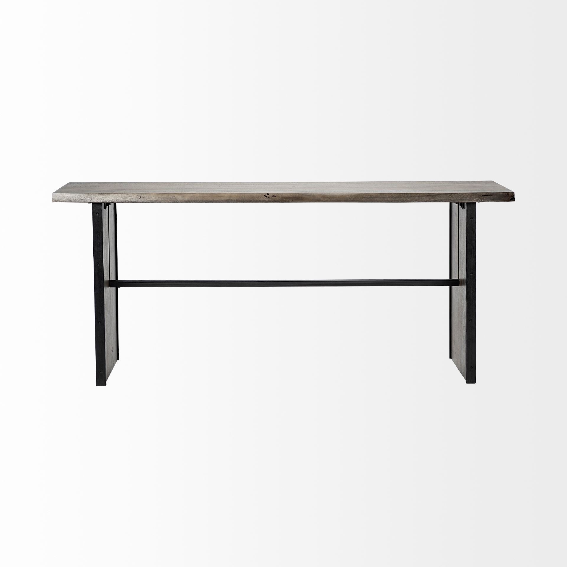 Mercana Ledger 70" x 17" x 30" Solid Wood Console Table
