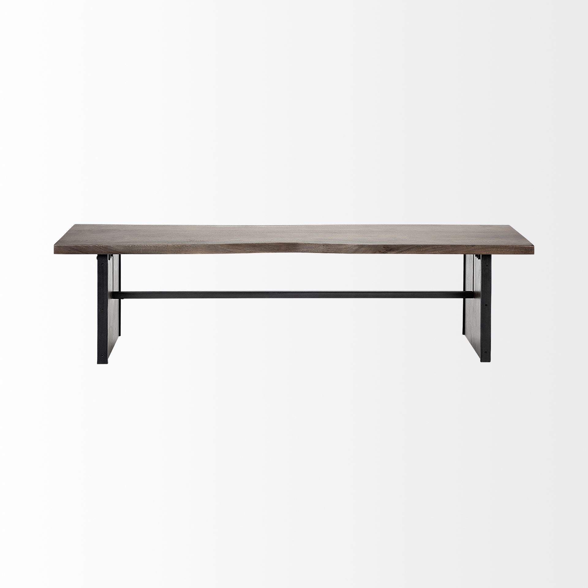 Mercana Ledger 70" x 17" x 18" Solid Wood Bench