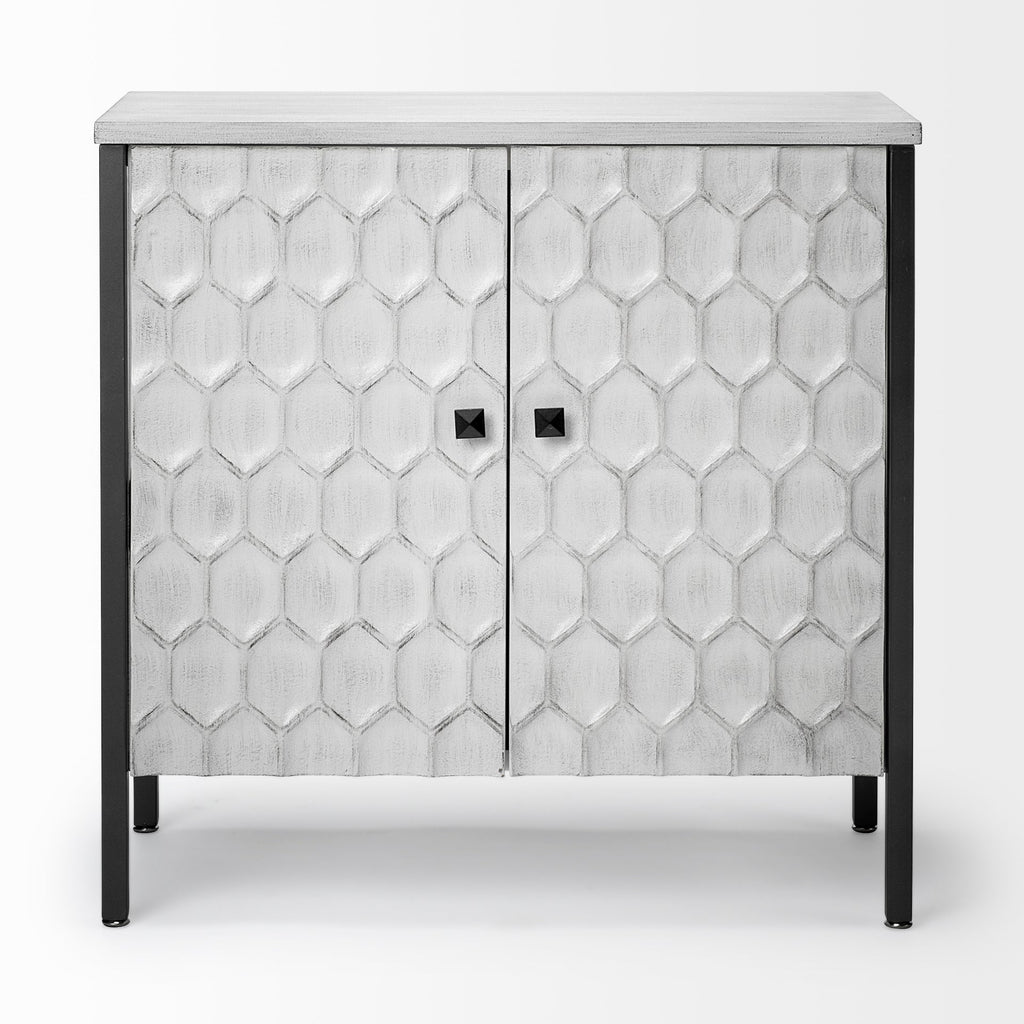 Mercana Savannah 31.5" x 15.7" x 31.5" Iron Accent Cabinet