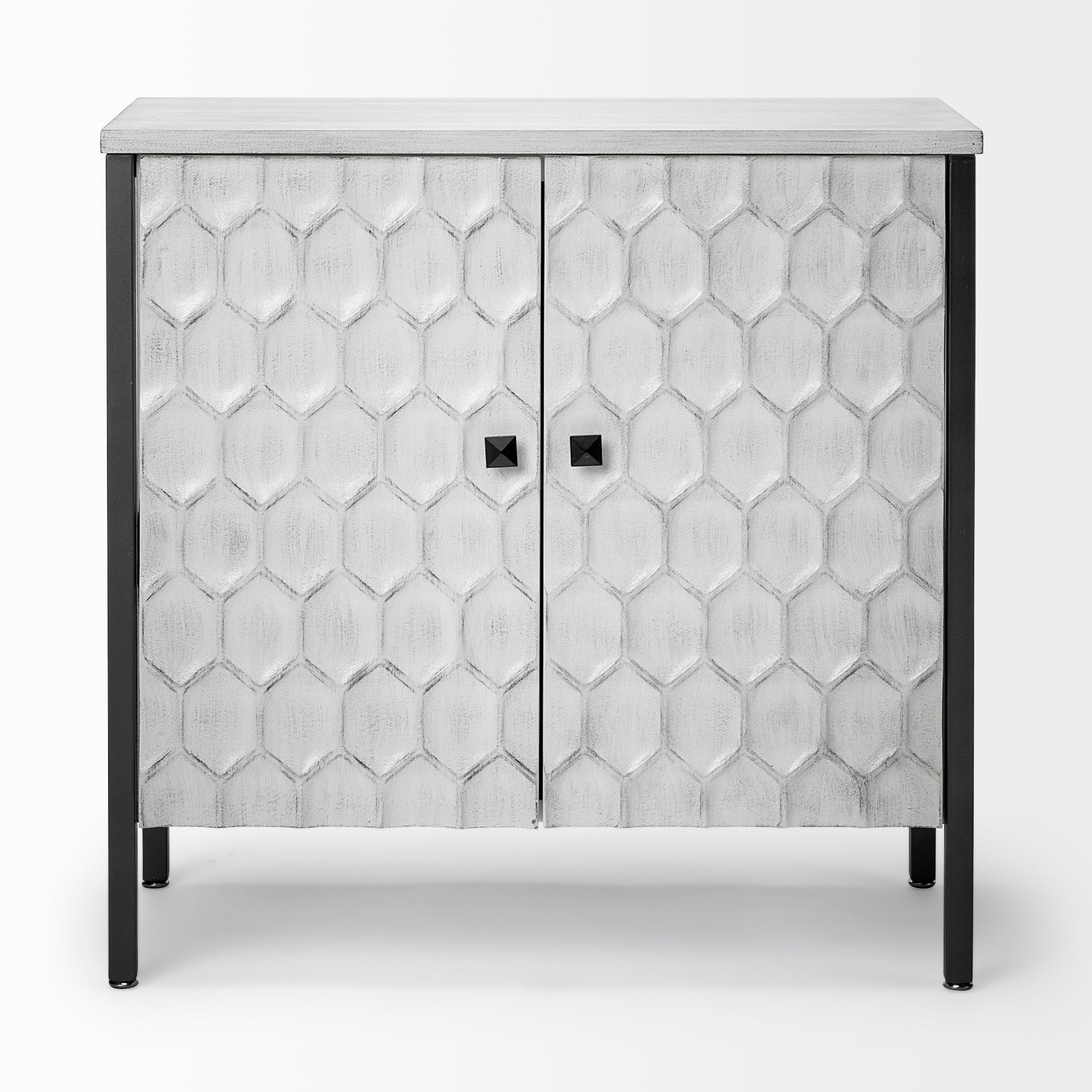 Mercana Savannah 31.5" x 15.7" x 31.5" Iron Accent Cabinet