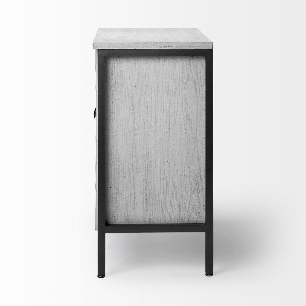 Mercana Savannah 31.5" x 15.7" x 31.5" Iron Accent Cabinet
