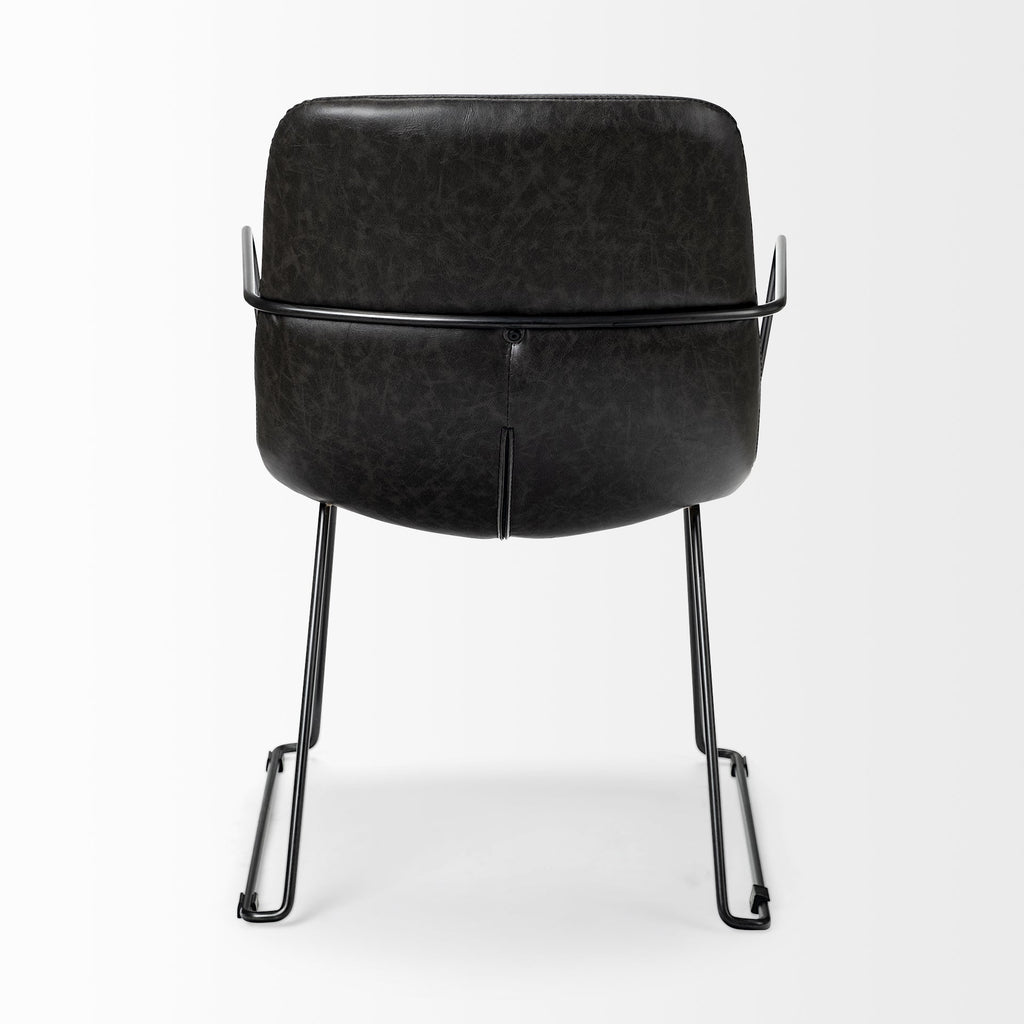 Mercana Sawyer 23.2" x 25.6" x 33.1" Metal Dining Chair