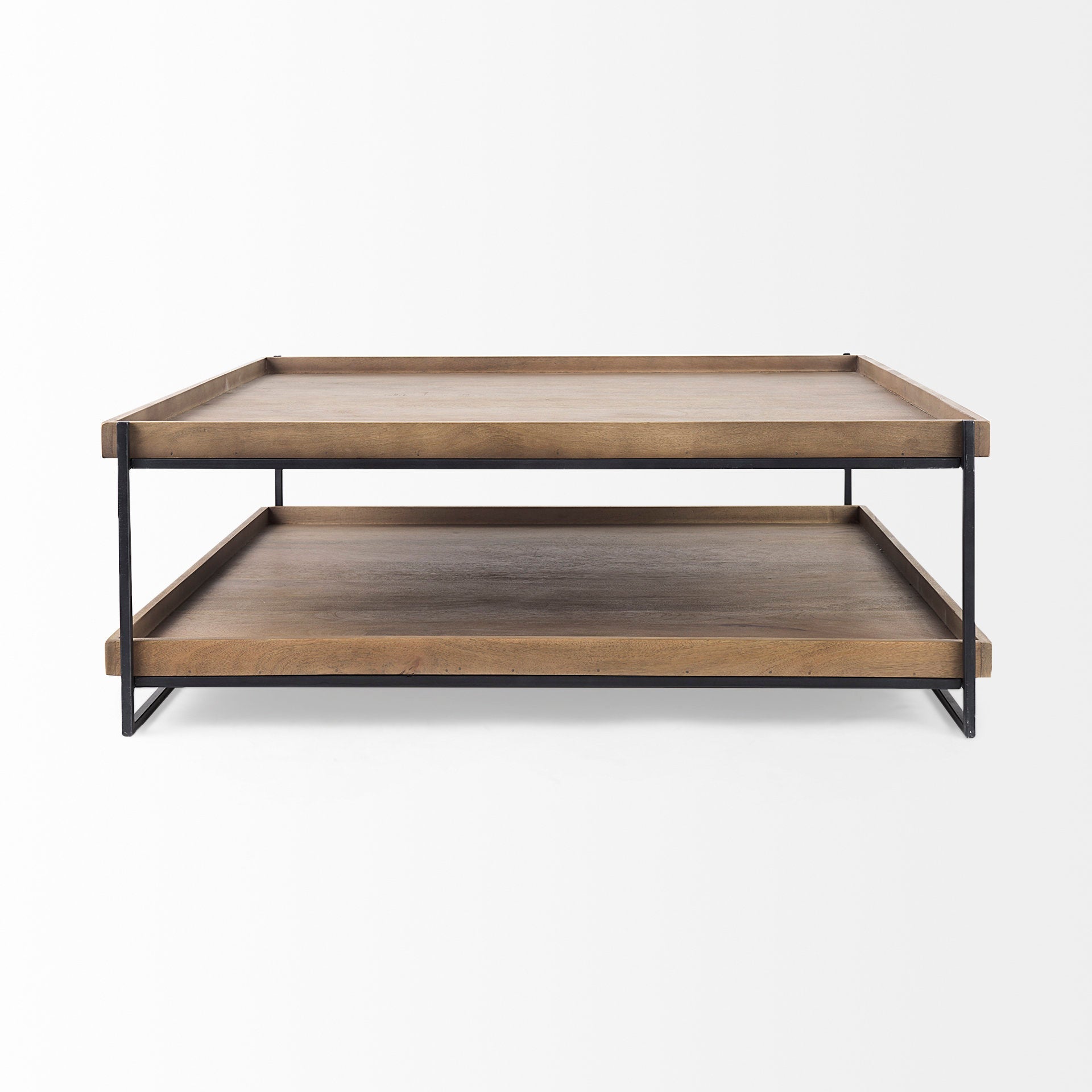Mercana Trey 48" x 46" x 17" Solid Wood Coffee Table