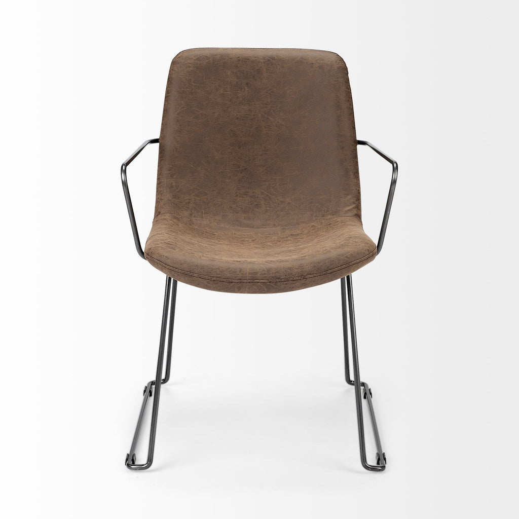 Mercana Sawyer 23" x 25.3" x 32.8" Metal Dining Chair