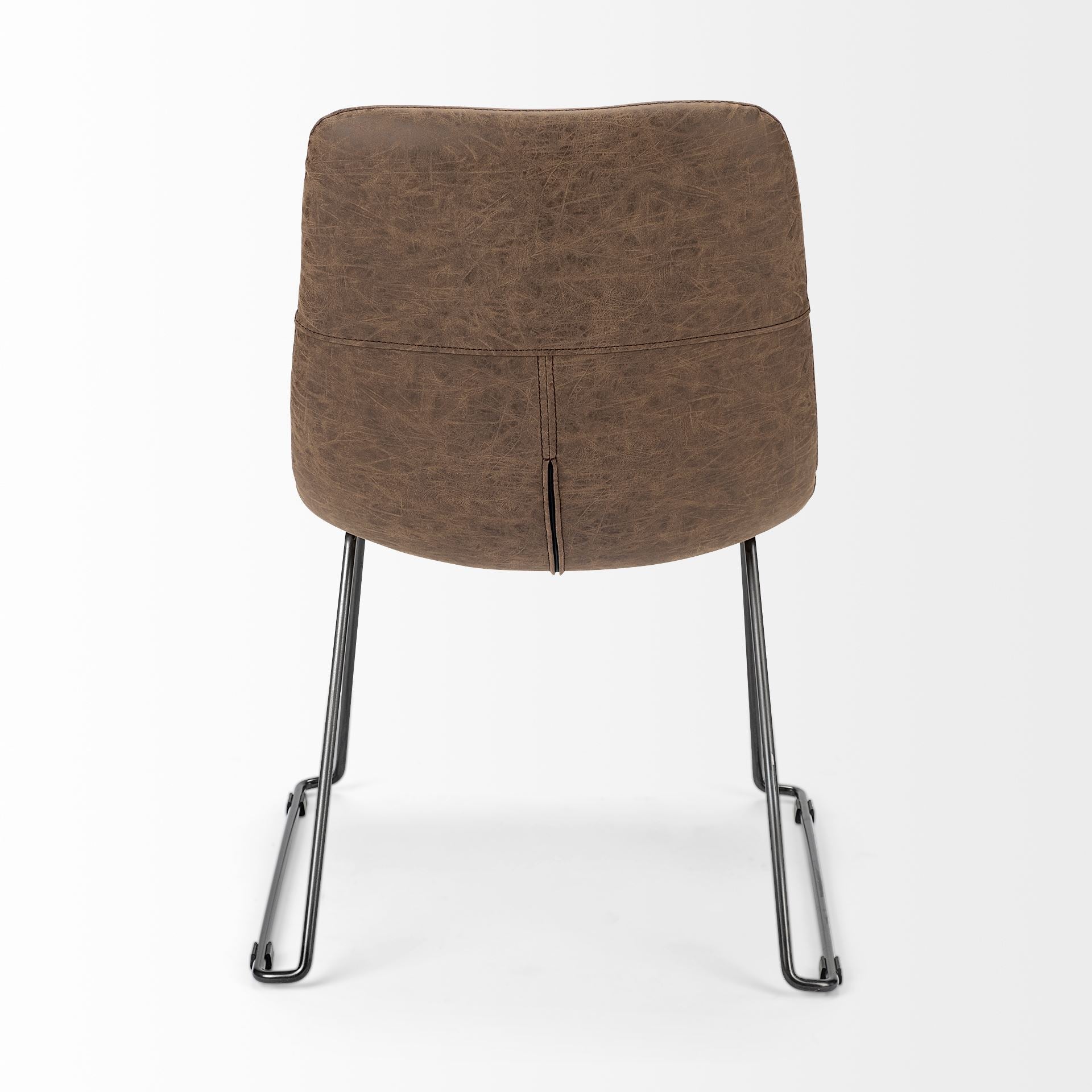 Mercana Sawyer 22.4" x 24.8" x 34.6" Metal Dining Chair (Set of 2)